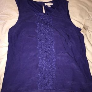 Purple ColdWater Creek tank blouse
